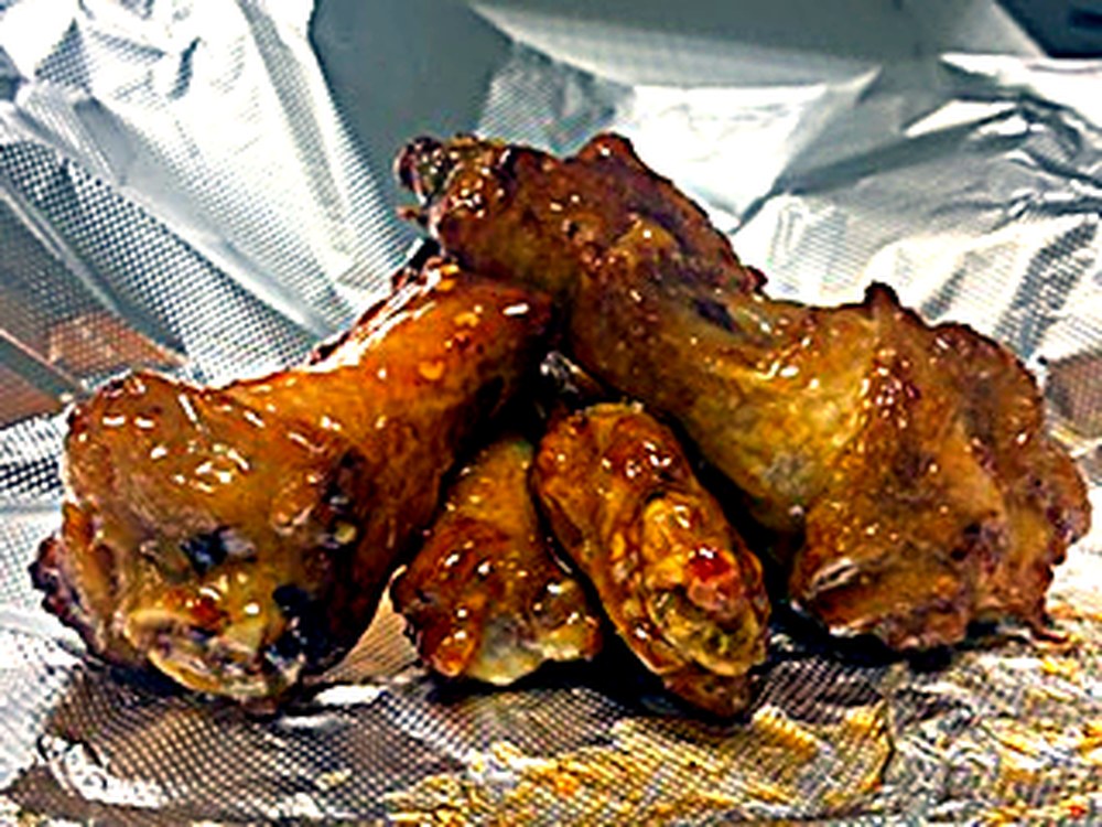Scalzo's real oven-baked glazed wings